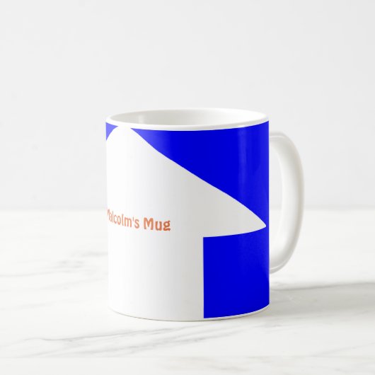 Aangepaste Mok pijlkoffie (Voorkant rechts)