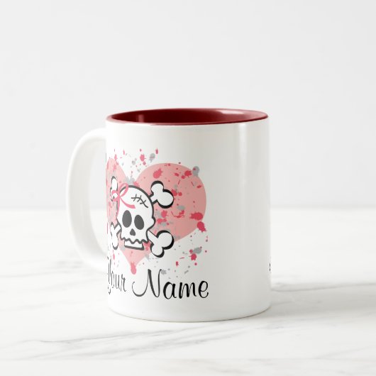 Aangepaste Mok roze romp (Voorkant links)