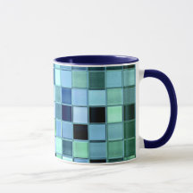 Aangepaste mok SeaGlass Tile in verschillende stij