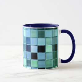 Aangepaste mok SeaGlass Tile in verschillende stij