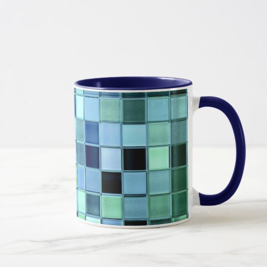 Aangepaste mok SeaGlass Tile in verschillende stij (Rechts)