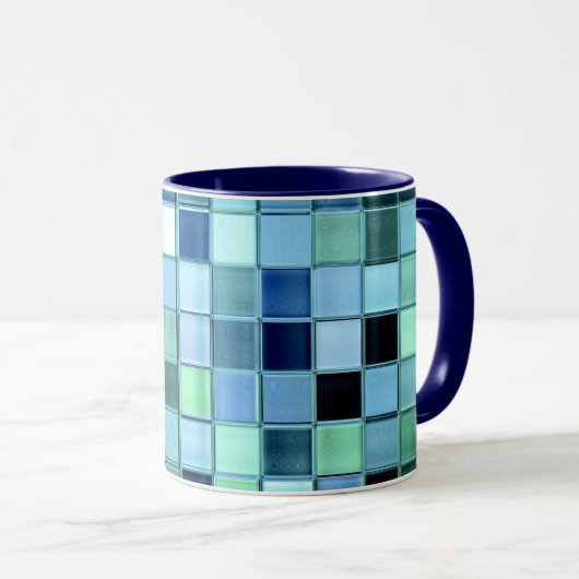 Aangepaste mok SeaGlass Tile in verschillende stij (Voorkant rechts)