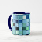 Aangepaste mok SeaGlass Tile in verschillende stij (Voorkant links)