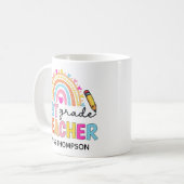 Aangepaste Mok van de eerste graad regenboogleraar (Voorkant links)