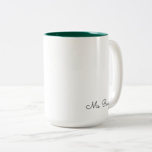 Aangepaste Mok van de leraar (Voorkant rechts)