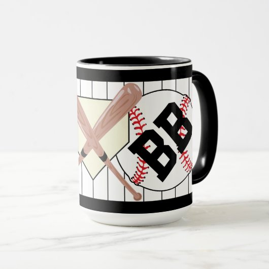 Aangepaste Mok van honkbal-primaten (Voorkant rechts)