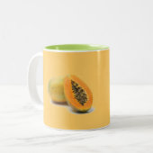 aangepaste mok van koffie PAPAYA (Voorkant links)