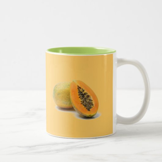 aangepaste mok van koffie PAPAYA (Rechts)