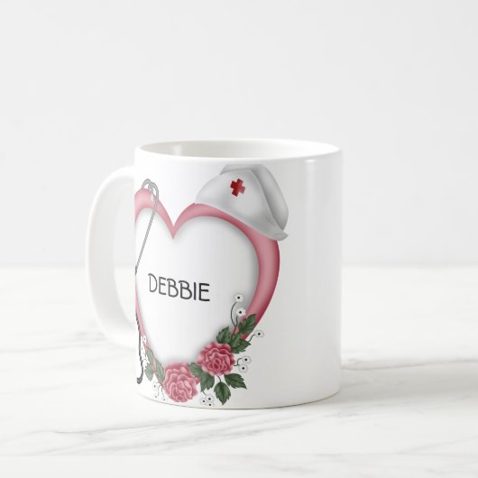 Aangepaste Mok van verpleegkundigen (Voorkant links)