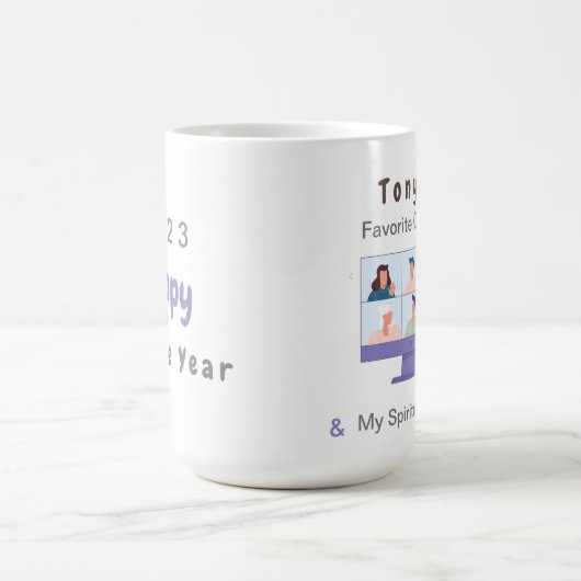 Aangepaste Mok voor 2023 Happy Service (Center)