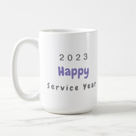 Aangepaste Mok voor 2023 Happy Service (Links)