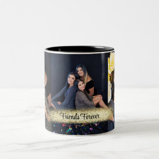 Aangepaste mok voor 3 foto's met foto's koffie