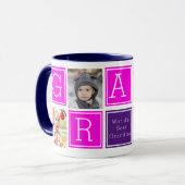 Aangepaste Mok voor aangepaste fotocollage voor gr (Voorkant links)