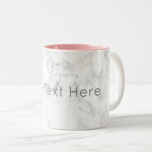 Aangepaste Mok voor afkorting koffie - Roze (Voorkant rechts)