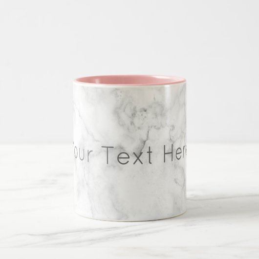 Aangepaste Mok voor afkorting koffie - Roze (Center)