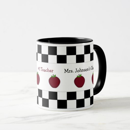 Aangepaste Mok voor Apple-leerkrachten (Voorkant rechts)