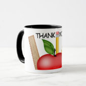 Aangepaste Mok voor Apple-leerkrachten (Voorkant links)