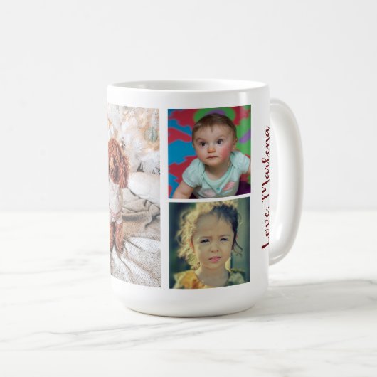 Aangepaste Mok voor beste familie ooit koffie (Voorkant rechts)