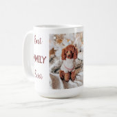 Aangepaste Mok voor beste familie ooit koffie (Voorkant links)