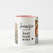 Aangepaste Mok voor beste mam ooit Photo Two-Tone  (Center)