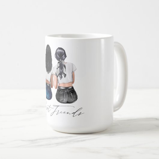 Aangepaste Mok voor beste vrienden (Voorkant rechts)