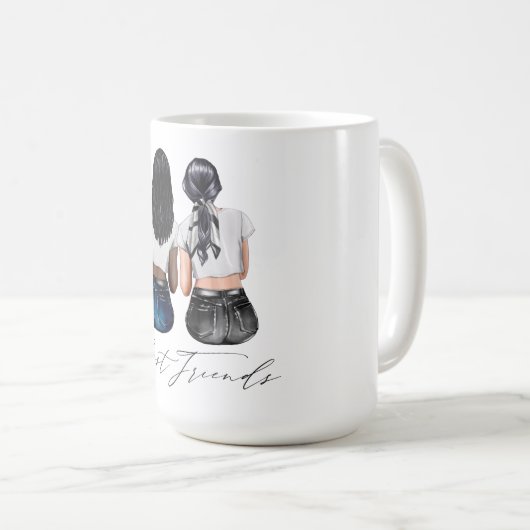 Aangepaste Mok voor beste vrienden (Voorkant rechts)