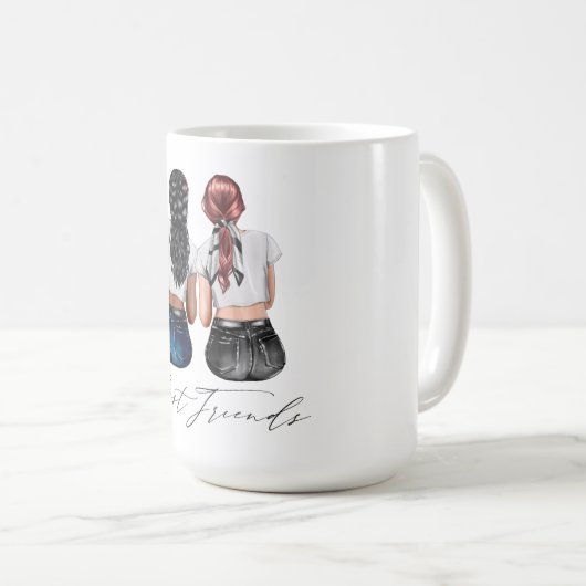 Aangepaste Mok voor beste vrienden (Voorkant rechts)