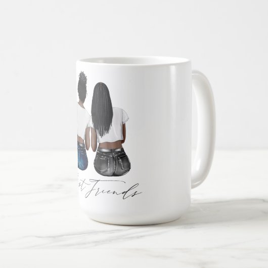 Aangepaste Mok voor beste vrienden (Voorkant rechts)