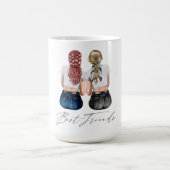 Aangepaste Mok voor beste vrienden (Center)