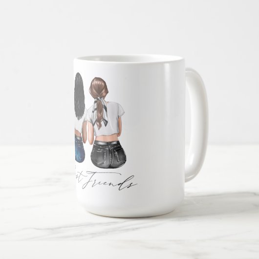 Aangepaste Mok voor beste vrienden (Voorkant rechts)