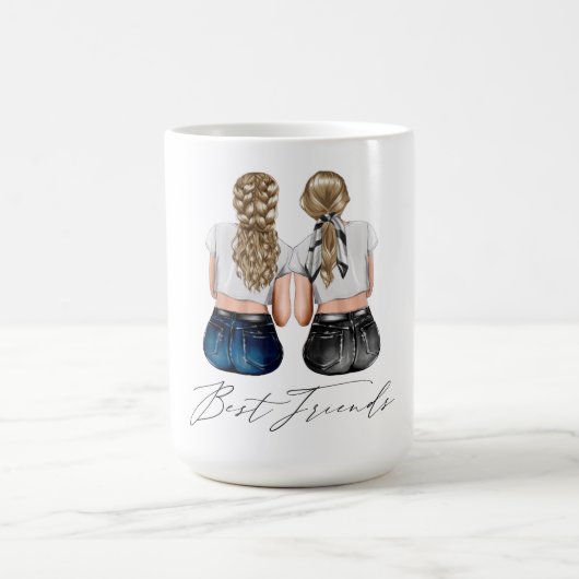 Aangepaste Mok voor beste vrienden (Center)