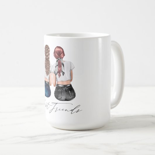 Aangepaste Mok voor beste vrienden (Voorkant rechts)