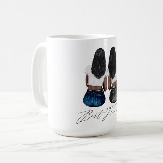 Aangepaste Mok voor beste vrienden (Voorkant links)