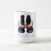 Aangepaste Mok voor beste vrienden (Center)