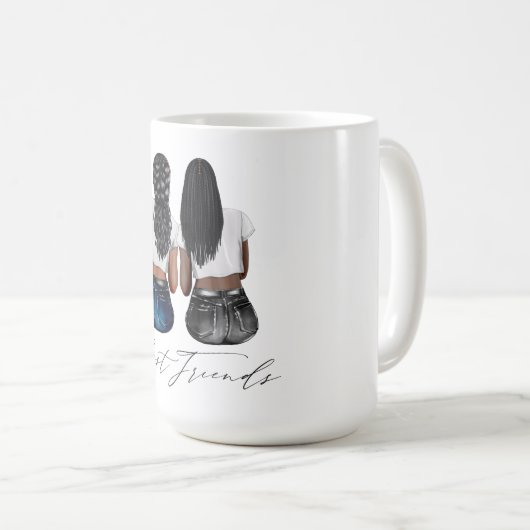 Aangepaste Mok voor beste vrienden (Voorkant rechts)