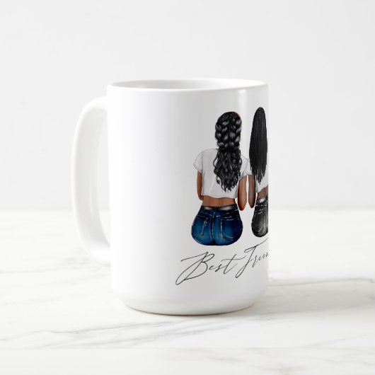 Aangepaste Mok voor beste vrienden (Voorkant links)