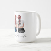 Aangepaste Mok voor beste vrienden (Voorkant rechts)