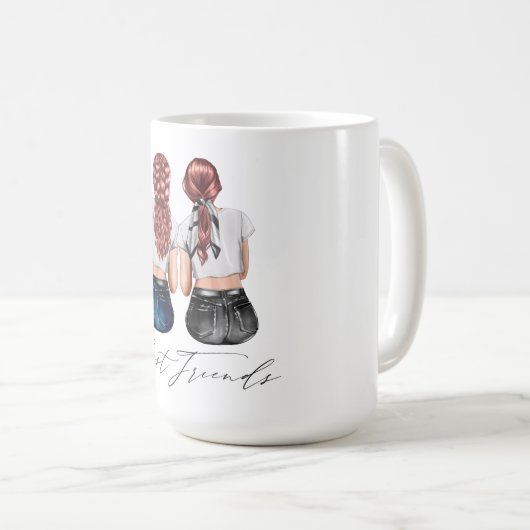 Aangepaste Mok voor beste vrienden (Voorkant rechts)