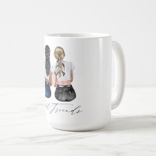 Aangepaste Mok voor beste vrienden (Voorkant rechts)