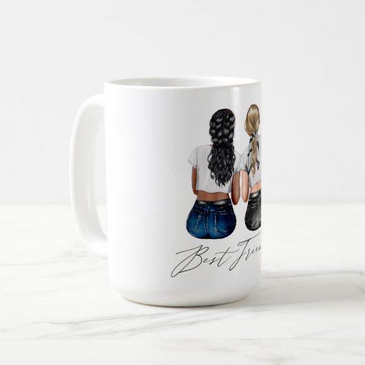 Aangepaste Mok voor beste vrienden (Voorkant links)