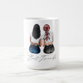 Aangepaste Mok voor beste vrienden (Center)