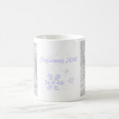 Aangepaste Mok voor blauw Snowflake kerstmis met f (Center)