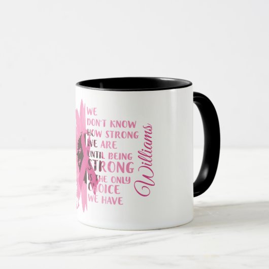 Aangepaste Mok voor borstkanker (Voorkant rechts)