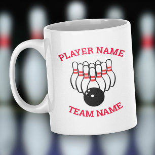 Aangepaste Mok voor Bowling-team met Logo en naam