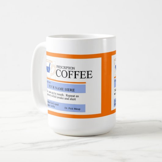 Aangepaste Mok voor cadeaubonnen (Voorkant links)