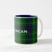 Aangepaste Mok voor Clan Duncan Tartan (Voorkant rechts)