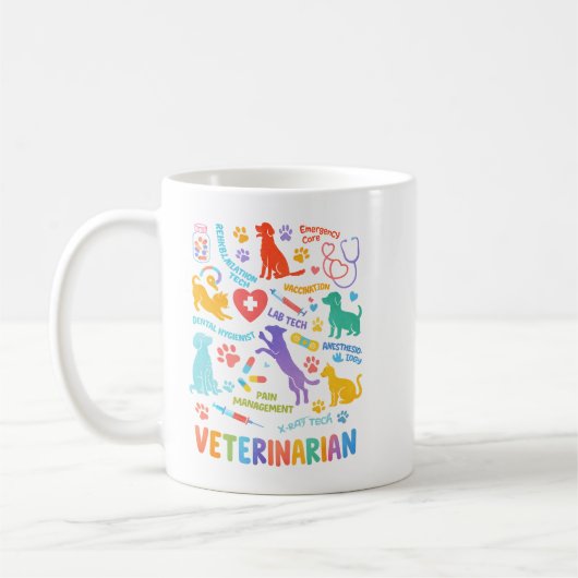 Aangepaste mok voor dierenarts | Dierenartsendag (Links)