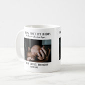 Aangepaste Mok voor eerste Vaderdag koffie foto's (Voorkant links)