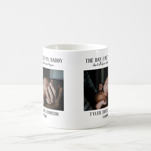 Aangepaste Mok voor eerste Vaderdag koffie foto's (Center)