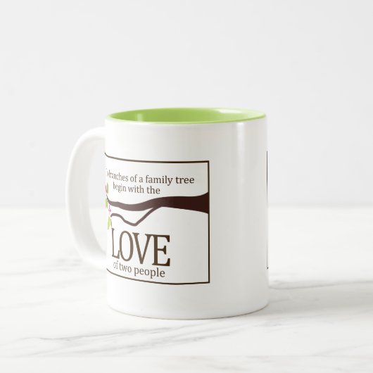 Aangepaste Mok voor Familiestructuur (Voorkant links)